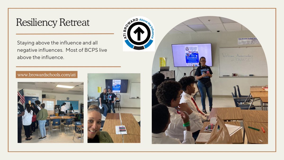 Resiliency Retreat @ Pompano Beach HS. BCPS students learn about how to stay above all negative influences, refusal skills and how to make good choices @browardschools @UWBC_Commission #leadingthechange #atibroward