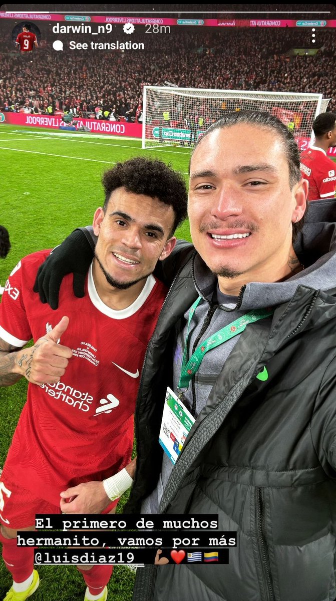 AnythingLFC_'s tweet photo. Darwin Nunez on Instagram 🤳 https://t.co/JdeHd37WE2