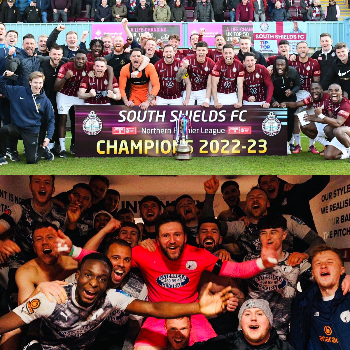 Delighted to say @GatesheadFC and @SouthShieldsFC will be honoured at the North East Football Writers Association awards at @Ramside_Hall next Sunday night. The Mariners will be honoured for their Northern Premier League title win and Gateshead for reaching the FA Trophy Final.