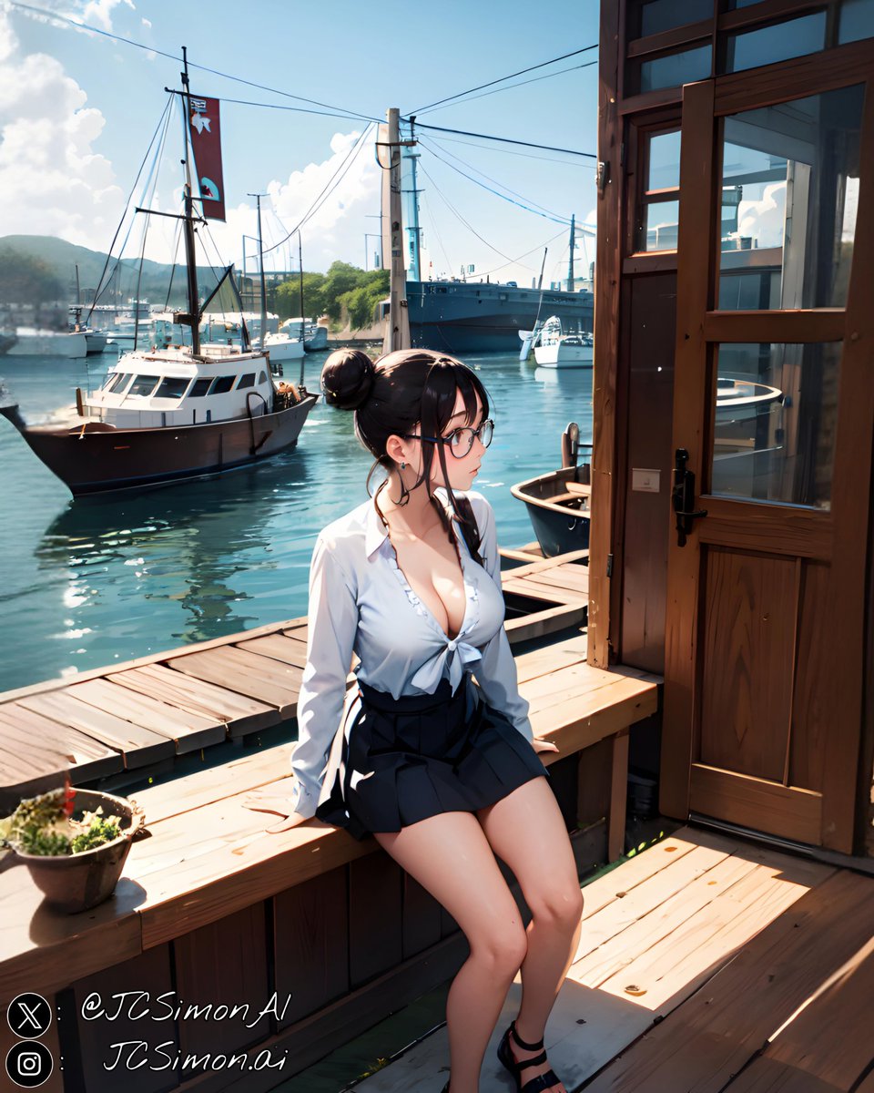 JCSimonai's tweet photo. The beauty of the simple

"Sometimes, we just need a beautiful view, a comfortable bench and a little time for ourselves. The sea gives us all that and more"
Created  Tensor Art 
#aiart #TensorArt #AIArtCommuity #AIArtGallery #stablediffusion #AIアート #aigirls #aiwaifus #Sea https://t.co/jzu2bun9xK