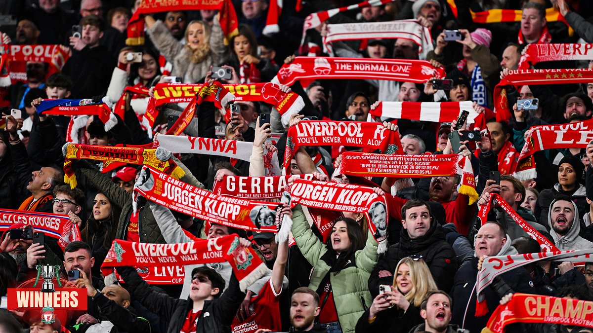 The energy you gave us in extra-time 💯

Thank you, Reds. You deserve that 🏆