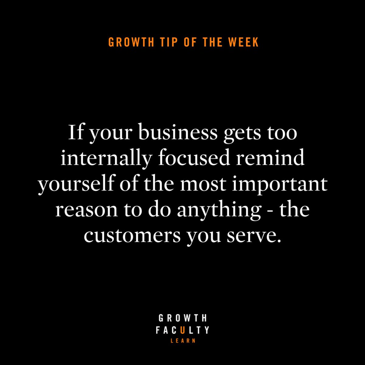 Amidst the whirlwind of daily tasks and goals, never lose sight of your number one priority: the customers you serve! Click the link to get weekly growth tips delivered to your inbox >>> bit.ly/Ideas_Newslett…