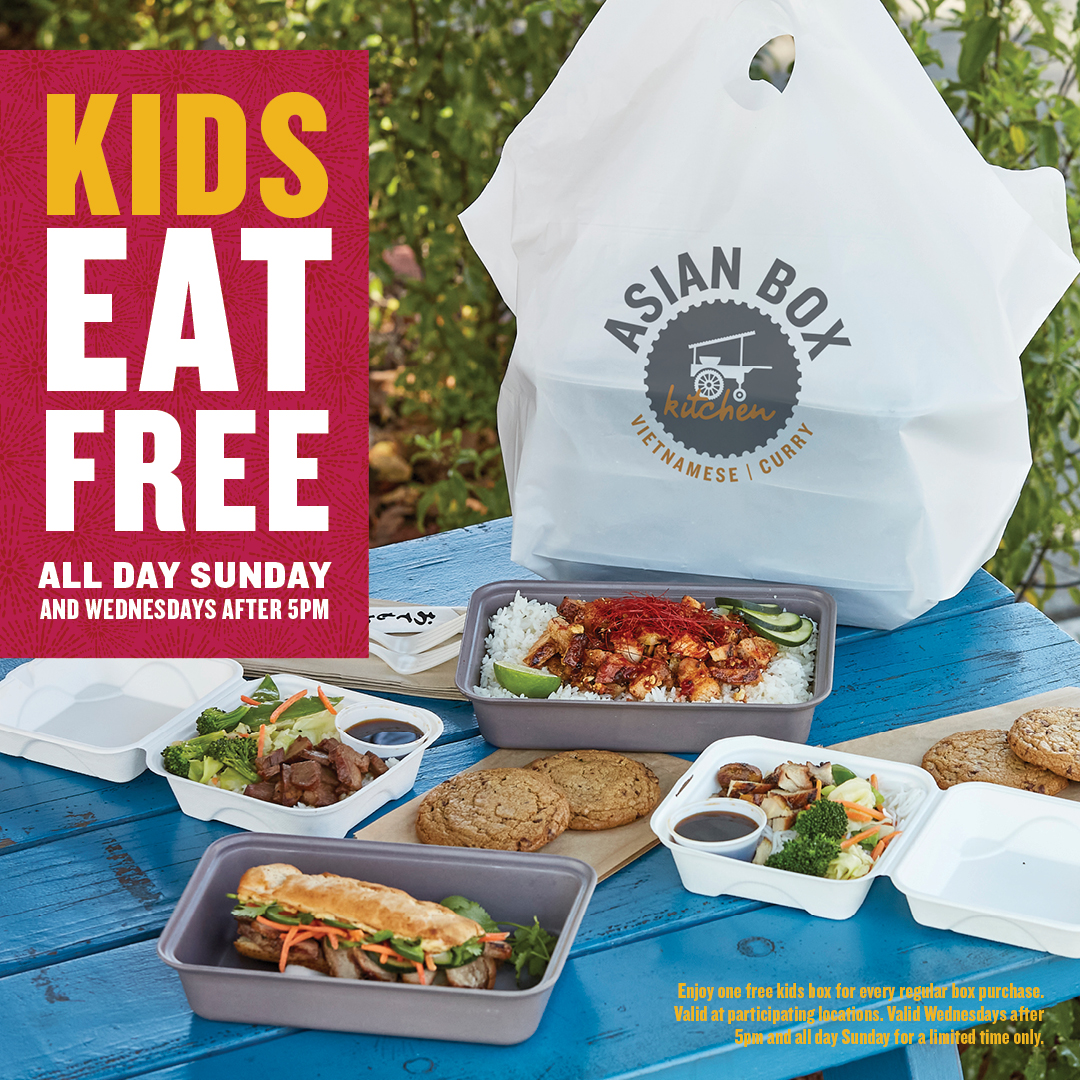 It's Sunday and that means KIDS EAT FREE at The Box!!