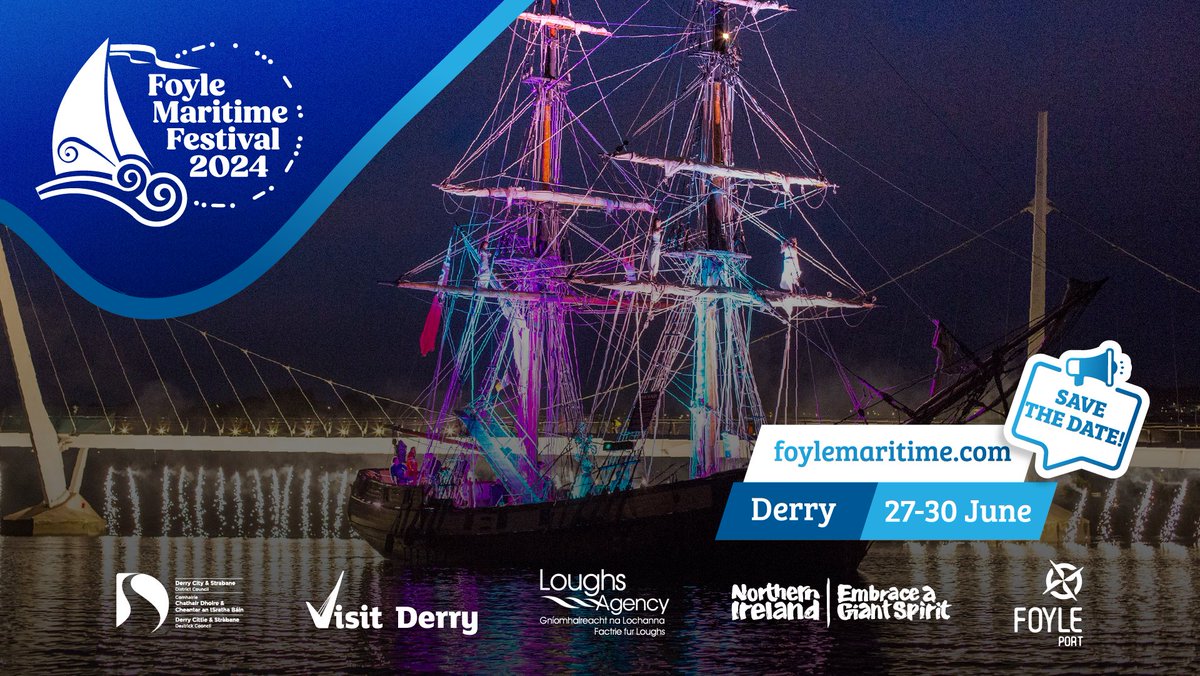 The Foyle Maritime Festival makes a splash once again, and this time, we're venturing Beyond Blue! Dive in with us from June 27th to 30th for four days packed with fun, entertainment, activities, and more. ⛵☀️ #FoyleMaritimeFestival #beyondblue #mygiantadventure