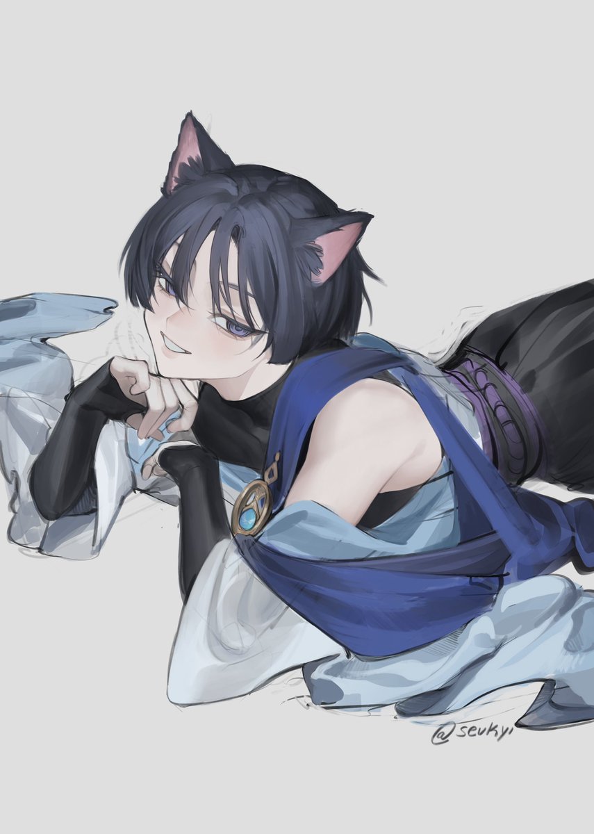 スカラマシュ(原神) ,放浪者 「」|sevkyiのイラスト