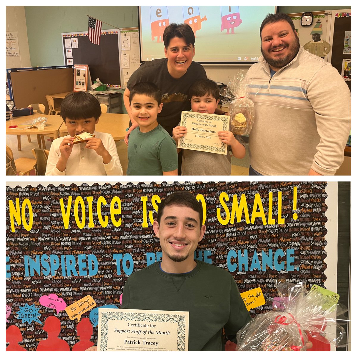 Congratulations to our February GLC Employees of the Month, Ms. Terracciano and Mr Tracey! We appreciate all that you do for us! 🤗🎉 @LBpublicschools