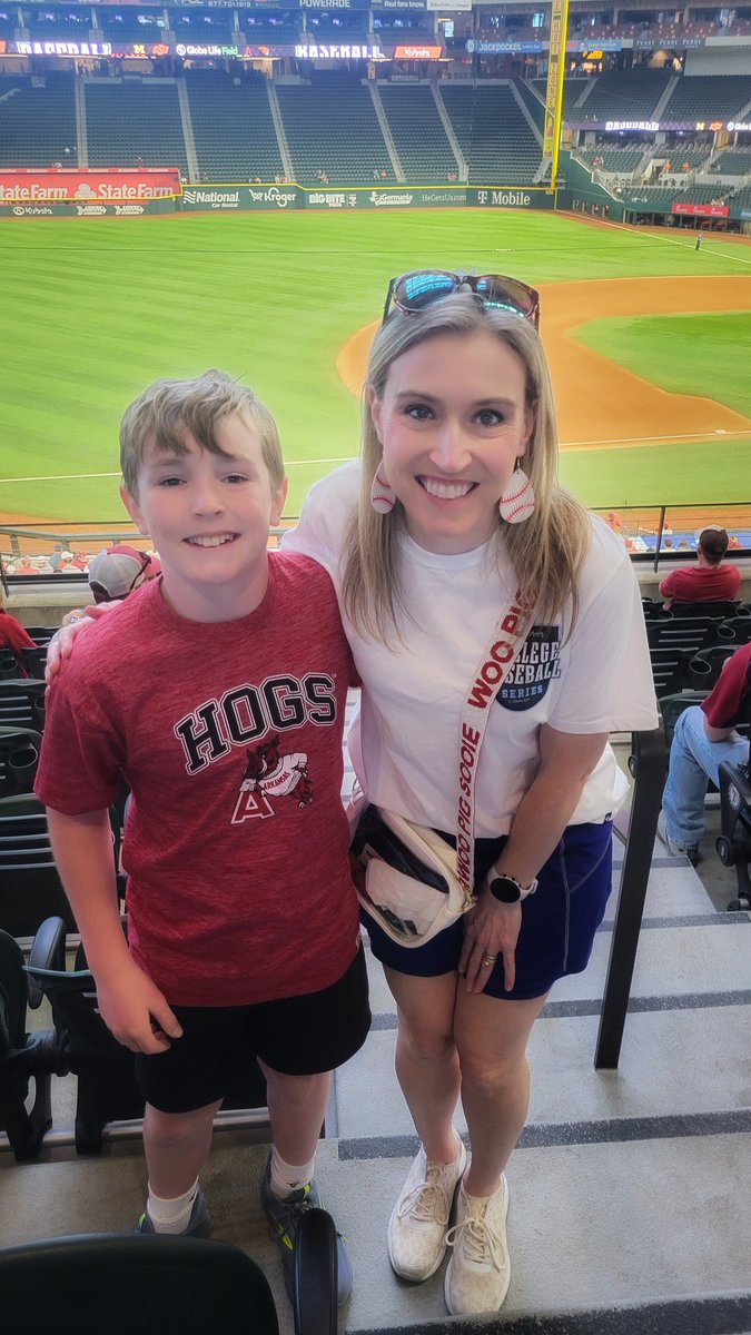 Celebrating LD's 12th birthday <a href="/GlobeLifeField/">Globe Life Field</a> cheering on <a href="/RazorbackBSB/">Arkansas Baseball</a> #WPS #birthdayboy
