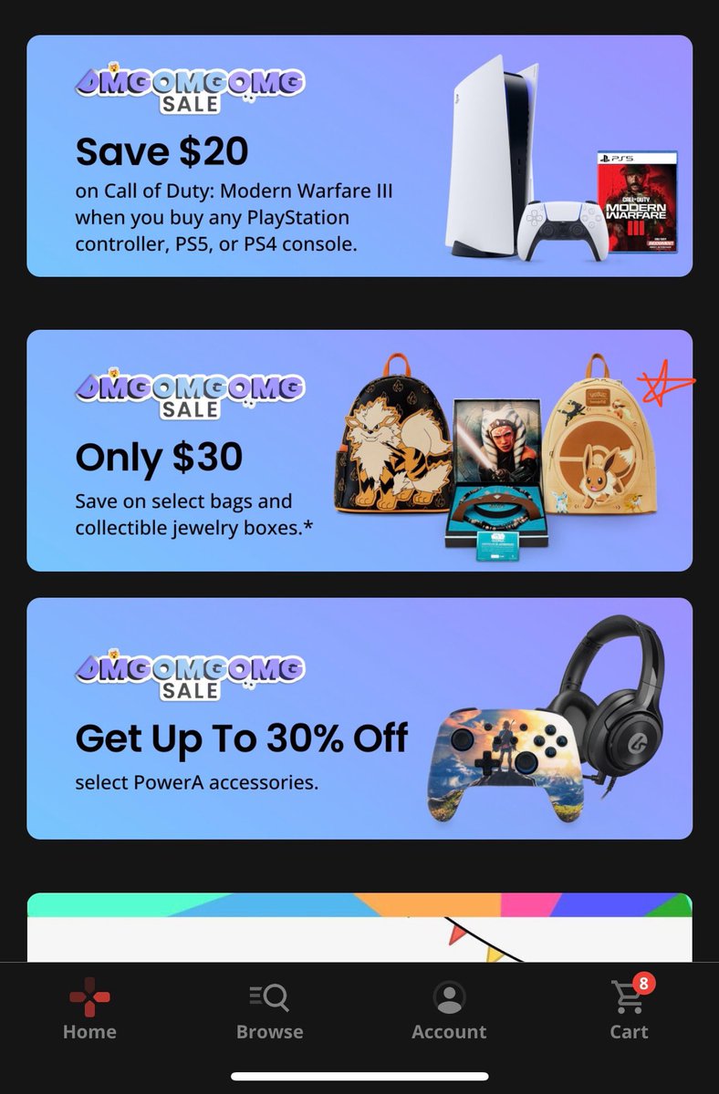 AlexKnucklesATX's tweet photo. @GameStop This add shows the Eevee bag, but it is $50. Is this going to be $30 at a later date? https://t.co/NmCpMfLa0F