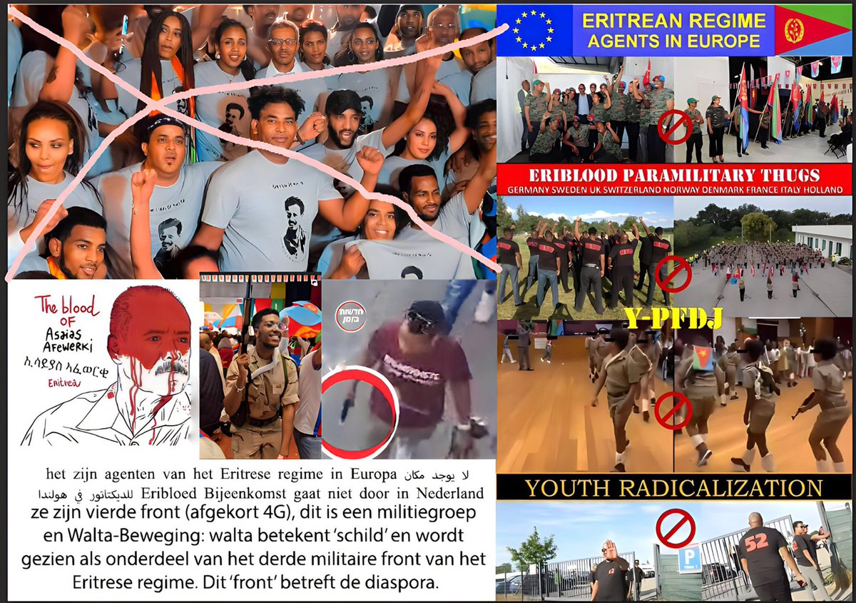 Yonas47110766's tweet photo. #Nederland geeft voorkennis toe van de chaos tussen de aanhangers en oppositie van de Eritrese dictator, maar heeft geen proactieve maatregelen genomen. Kies nu de kant van de onderdrukkers en arresteer gerechtigheidzoekers. Onrechtvaardige acties vereisen interventie van… https://t.co/jUE2ozexsd