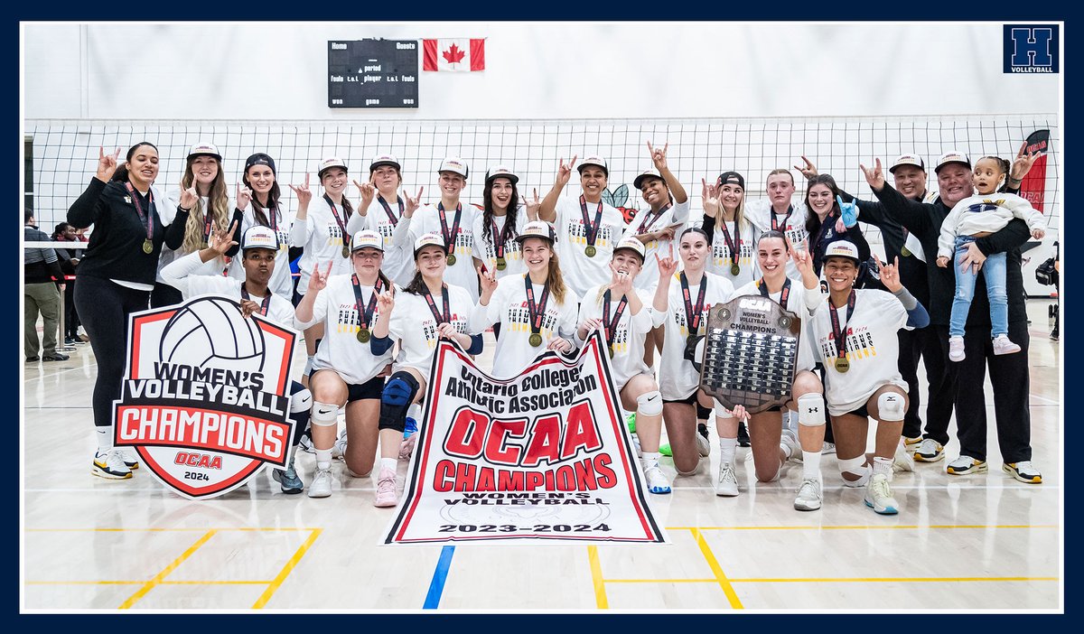 HumberHawks's tweet photo. #OCAAwvb | Three-peat for No. 3 Humber Women's Volleyball
MORE β‘οΈ https://t.co/JhFuwRccQz #RollHawks https://t.co/bosRC6YJfA
