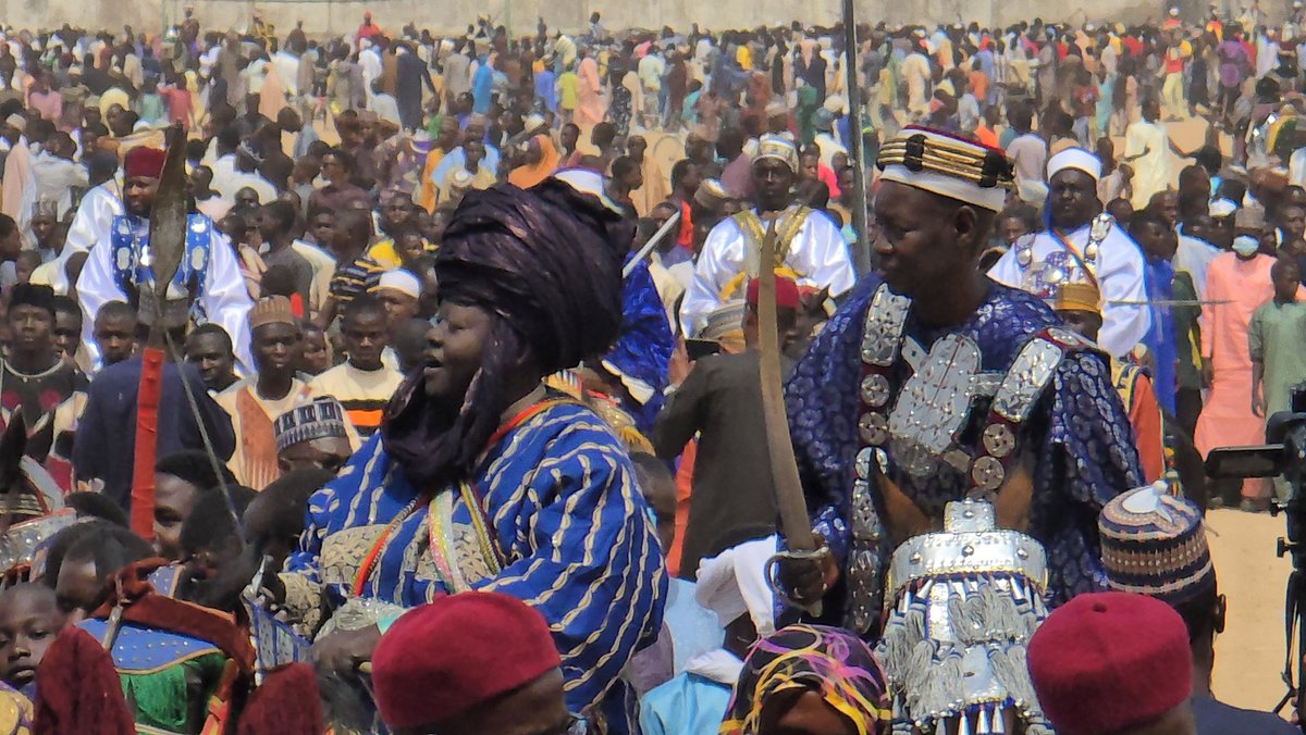 Sultan of N'dajamena, Chad Republic at the World Kanem Borno Cultural Summit 2024 grand durbar procession. #BornoDurbar2024