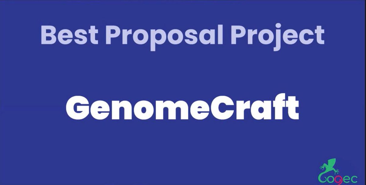 The wonderful UCL MRes Synthetic Biology class of 23/24 have had a great #GOGEC2024 competition, winning three awards: Best Proposal Project (1/3) #synbio