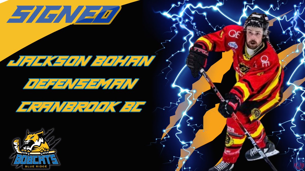 More depth on the blue line 💪 Bobcats fans, welcome Jackson Bohan (<a href="/The_Real_Boha/">Jackson Bohan</a>) to the Blue Ridge Mountains!

READ MORE: blueridgebobcats.com/news/bobcats-b…