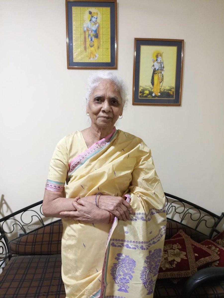 My dearest Mother Saheb,Smt (late) Krishna Kumari Dixit left for heavenly abode on 25th February, 2024 after fighting a brave battle with Glioblastoma. I had the good fortune to serve her in her last days. 
May Mata Rani give her a place in her feet. 
Om Shanti🙏