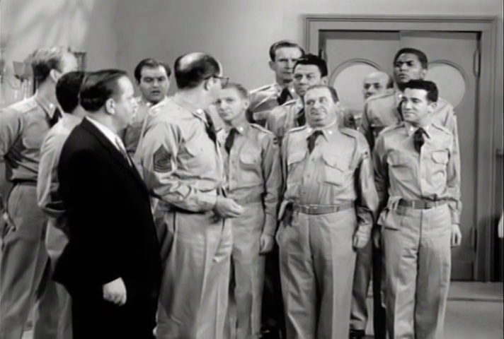 'Platoon's eating contest takes a surprising turn when 'The Stomach' can only eat when feeling down. Bilko's bet may not pay off. #foodchallenge #surprise' #SilversSunday  1pm.  #nocontext #bilko (From The Phil Silvers Show, Ep: 'The Eating Contest,' (Tue, Nov 15, 1955))