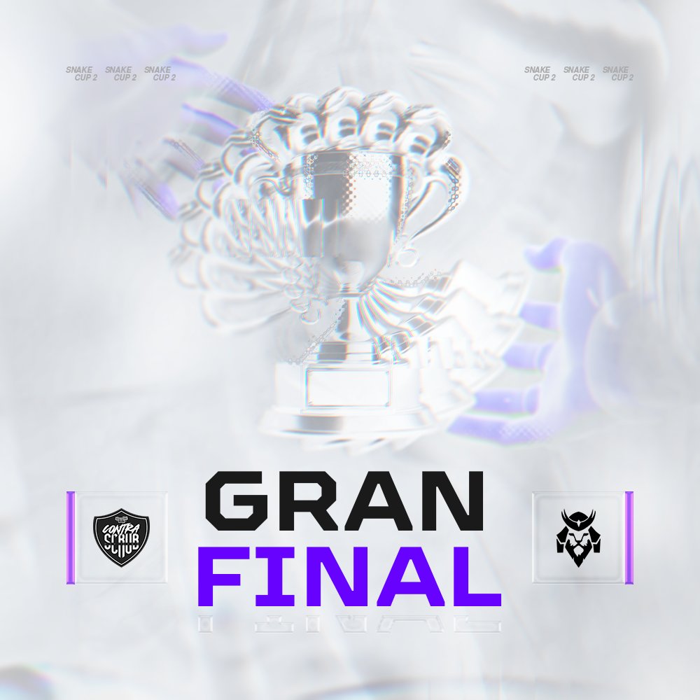 ¡El día de hoy se corona un nuevo campeón! 👑

Llego la gran FINAL de la #SnakeCup2🏆🐍

En punto de las 5:00 Pm MX por 📺twitch.tv/snakefeatherso…

@JanusxGenbu VS @ContraxScrub ⚔️🔥

Ambos equipos han llegado invictos a este enfrentamiento sin perder un solo mapa pero hoy solo