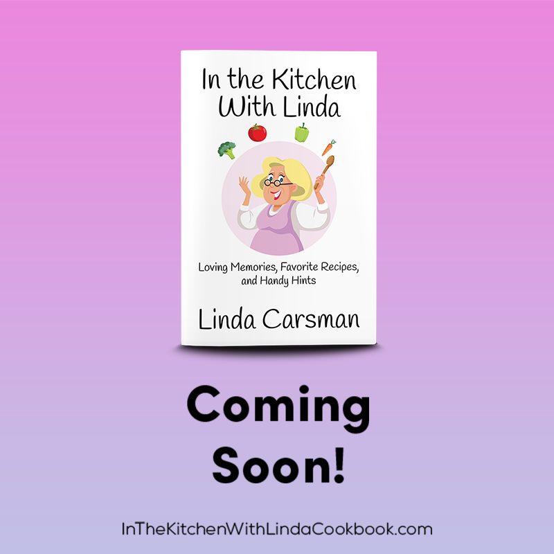 🌸The official cover reveal of my mom, @KitchenWLinda's FIRST book, is here! She's 83, y'all. I'm so proud of her! In The Kitchen With Linda, a cookbook, available soon! She loves veggies and pink, so this seems fitting. Thoughts? (She's also on FB at