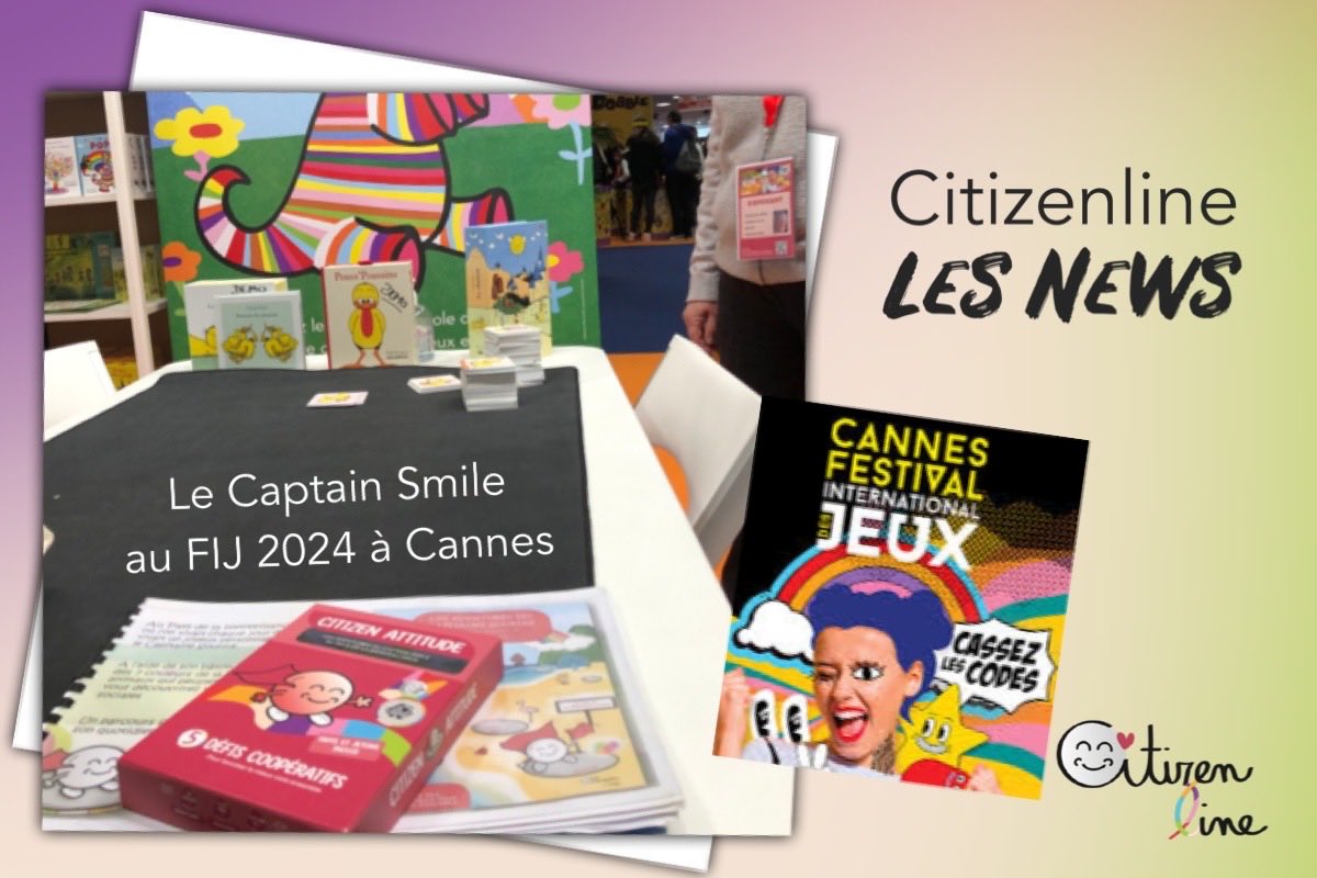 CitizenLineFR's tweet photo. Les dernières news du mois en ligne dès demain. Les projets à venir et les belles rencontres du Captain Smile sur le @fijcannes #fij2024 #feelgoodgame https://t.co/Fc4ymKtMZW https://t.co/hZHAAMspYU
