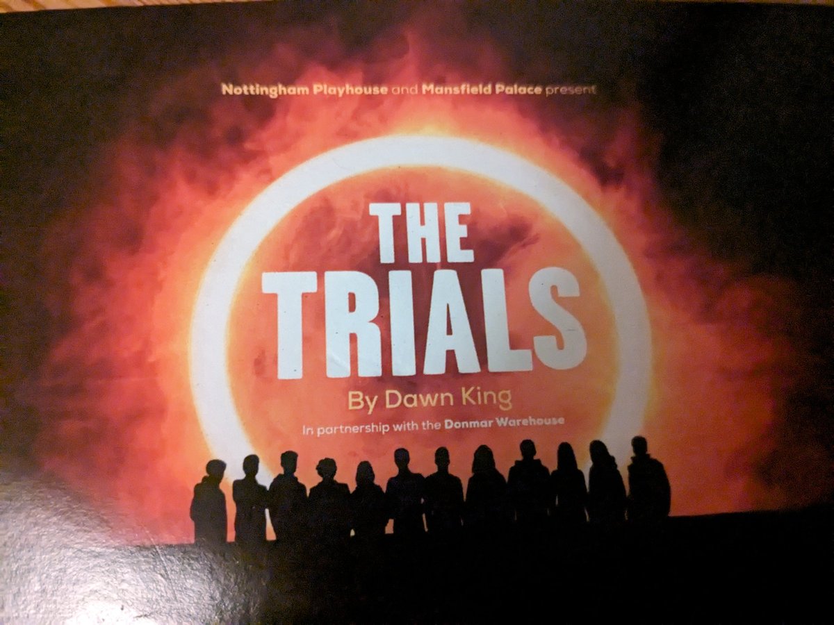 Last day tomorrow to sign up to audition for The Trials @NottmPlayhouse that I'm Co-Directing with @thebreadbinman It's an epic and brilliant script by Dawn King! Looking for 12 young people between 12 and 22! Details here - nottinghamplayhouse.co.uk/news/news-seek…