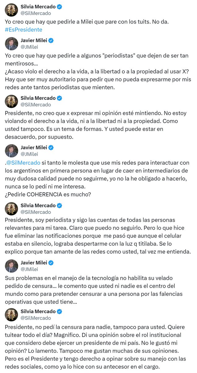 porquetendencia's tweet photo. "Silvia Mercado":
Por el cruce de @SilMercado con @JMilei https://t.co/z34zD64lfj