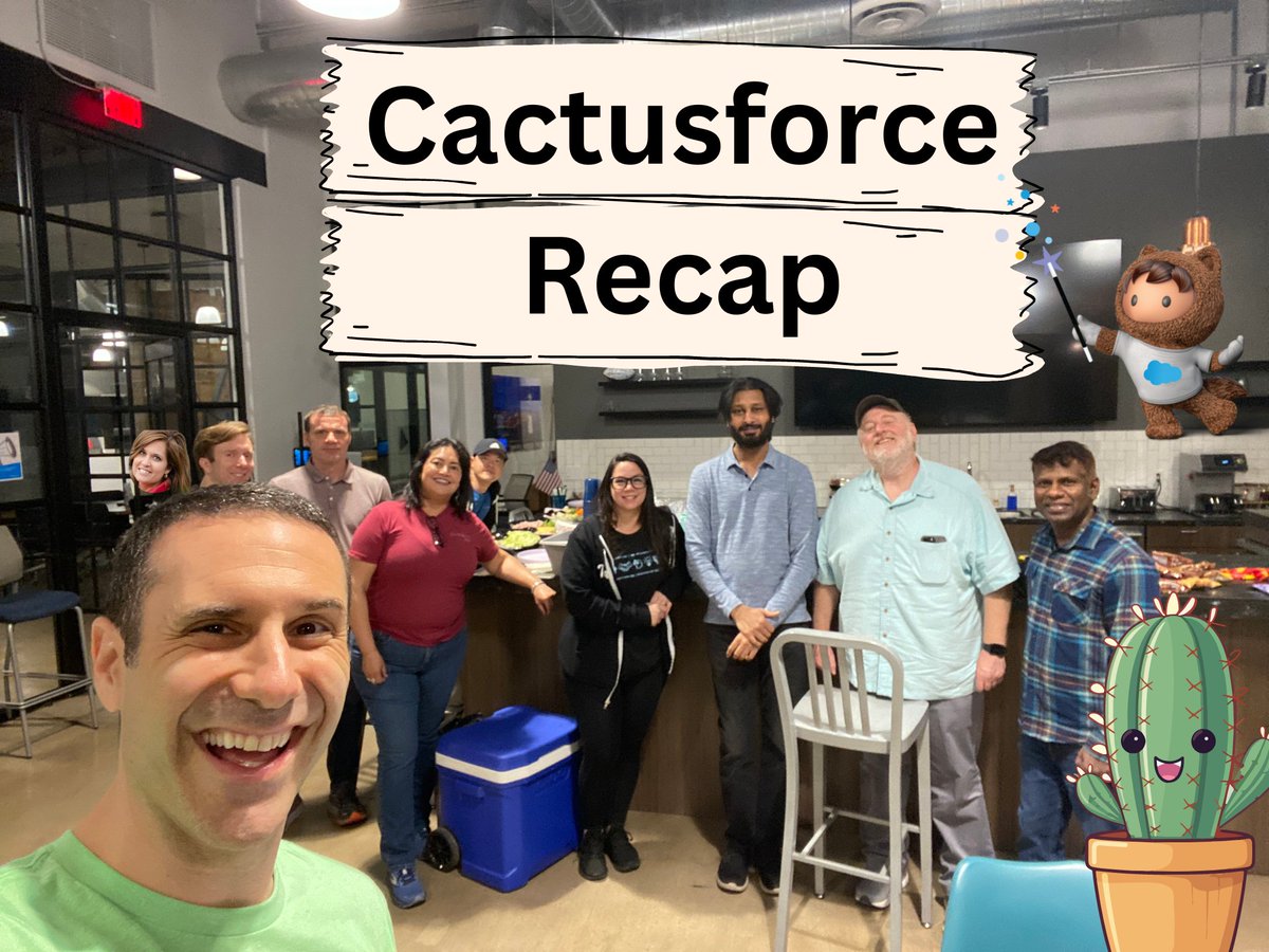 Salesforce Trailblazer Community Phoenix (@salesforcephxaz) on Twitter photo Thank you <a href="/Cactusforce__c/">Arizona Trailblazer Community</a> & <a href="/PhxSFDUG/">Phoenix Salesforce DG</a> for joining our Admins for a <a href="/cactusforce48/">Cactusforce🌵</a> recap 🤠
And congrats to Courtney Palmer, Jerry Suhrstedt, & Petar Čale for carrying the torch as the new #Phoenix <a href="/SalesforceAdmns/">Salesforce Admins</a> group leaders 🎉 Thank you <a href="/Cactusforce__c/">Arizona Trailblazer Community</a> & <a href="/PhxSFDUG/">Phoenix Salesforce DG</a> for joining our Admins for a <a href="/cactusforce48/">Cactusforce🌵</a> recap 🤠
And congrats to Courtney Palmer, Jerry Suhrstedt, & Petar Čale for carrying the torch as the new #Phoenix <a href="/SalesforceAdmns/">Salesforce Admins</a> group leaders 🎉