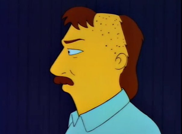 SoySimpsonito's tweet photo. El nivel de compromiso de Don Mattingly con los Simpson: Más de 30 años después sigue cortándose las patillas como se lo ordenó el señor Burns. #FelizDomingo https://t.co/PPItx1lcn9