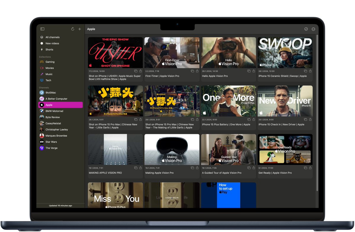 csigritz's tweet photo. Channel Keeper 1.1.0 is now live in the App Store. Including new layouts on iPhone, better widgets, more Shortcuts, YouTube Shorts detection and native visionOS Support.

#app #ios #ipados #visionos #youtube

https://t.co/tfQFTdPEBH https://t.co/d3NtAl0UF4