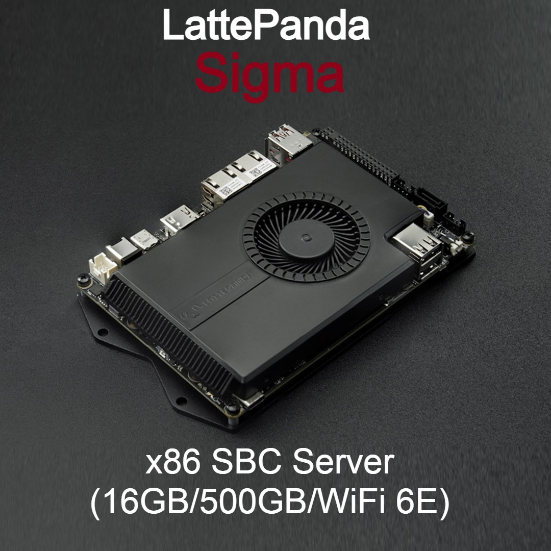 LattePanda Sigma - x86 SBC Server (16GB/500GB/WiFi 6E)
LattePanda is a powerful and versatile single-board computer that can be used for a wide range of application scenario.

#corpshadow #lattepanda #windows10 #windows11 #ubuntu #IoT #sbcserv