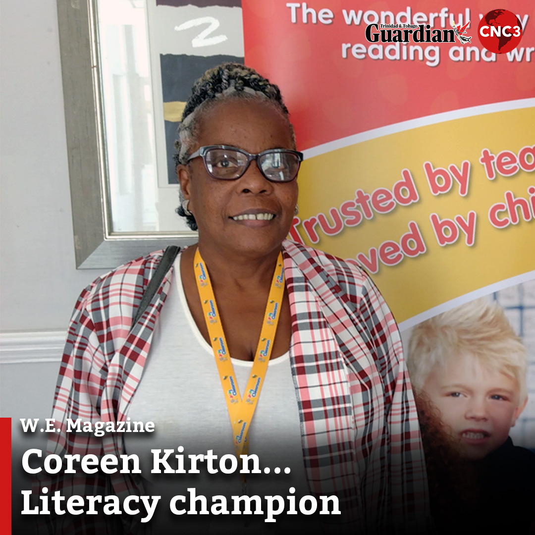 CNC3TV's tweet photo. With over 30 years of dedication to teaching under her belt, Coreen Kirton has long understood the importance of literacy, and is a staunch advocate for the achievement of universal literacy in T&amp;T. 

For more... 
https://t.co/ocJmahgjQK https://t.co/LtObOcBgSc