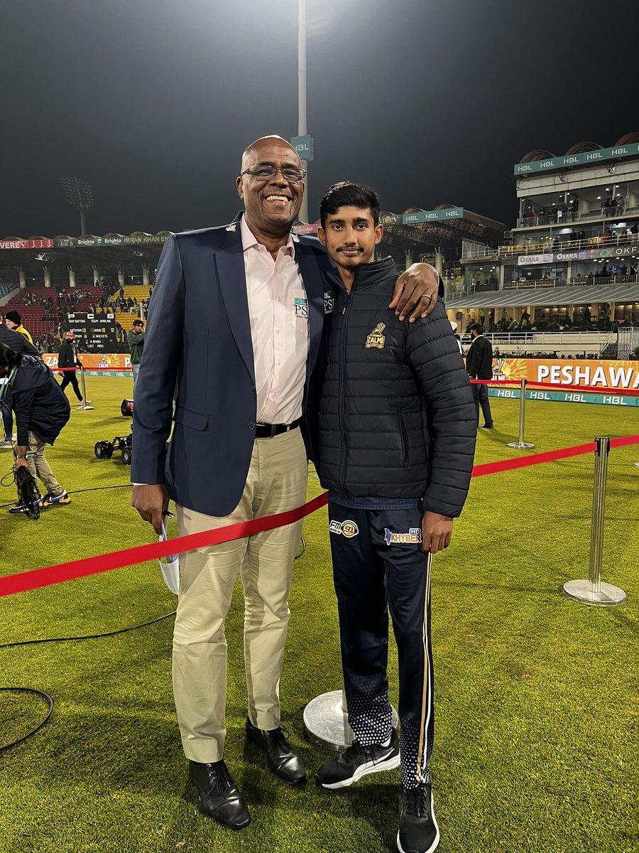 Got to meet this young impressive fast bowler tonight. Ali Raza of Pakistan. He was impressive in the ICC U19 CWC 2024. I hope he can go on to play senior international cricket for his country