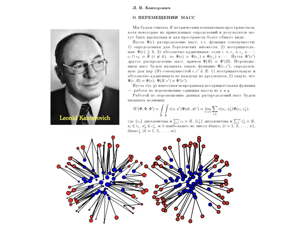 Oldies but goldies: L Kantorovich, On translocation of masses, 1942. Nobel Prize in Economy in 1975 for a description of optimal transport as a linear program. en.wikipedia.org/wiki/Leonid_Ka…