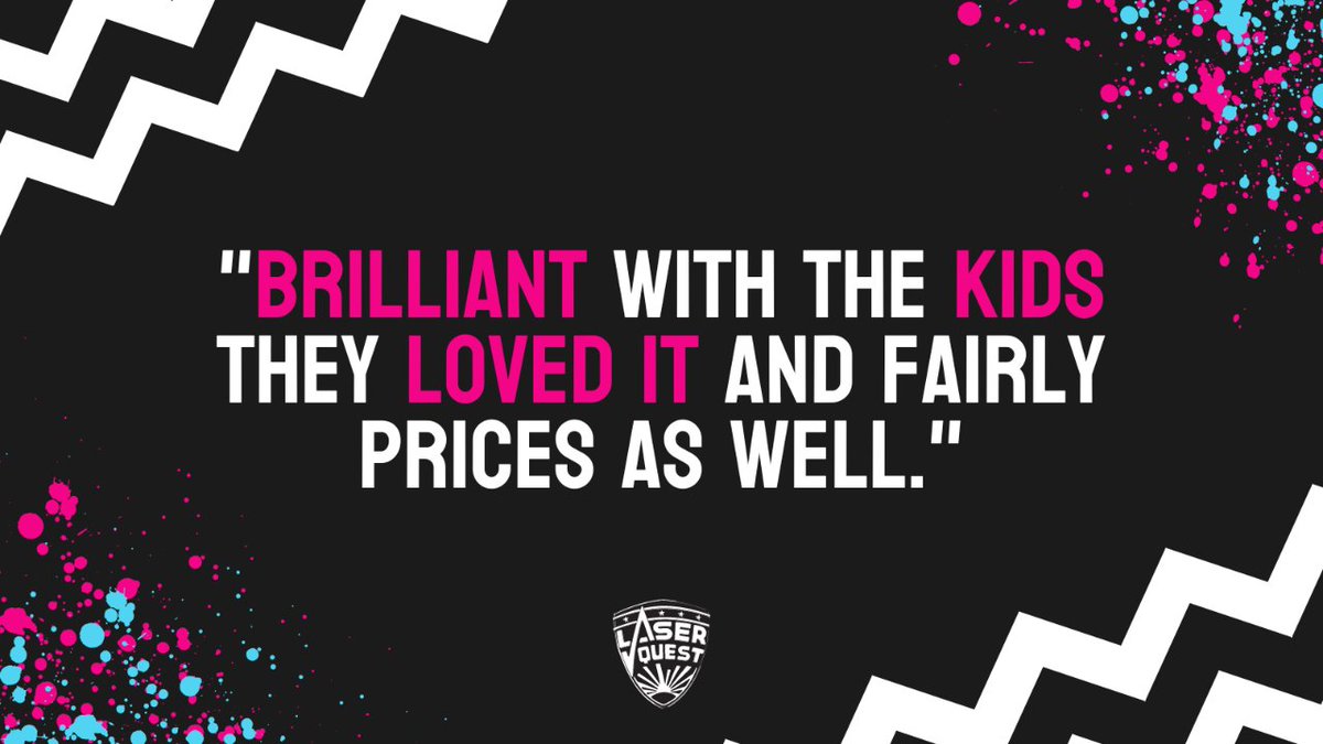 "Brilliant with the kids they loved it and fairly prices as well." Gavin Barnes, ⭐⭐⭐⭐⭐ Google Review #laserquestkingston