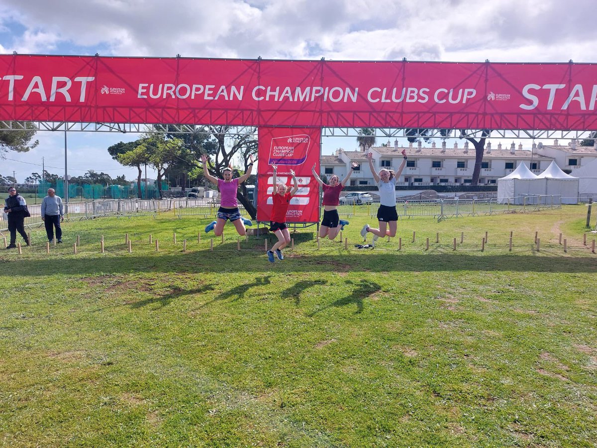Well done to our Les Croupiers ladies at ECCC Cross Country in Albufeira. 17th in Europe! Very proud 🫶🏻