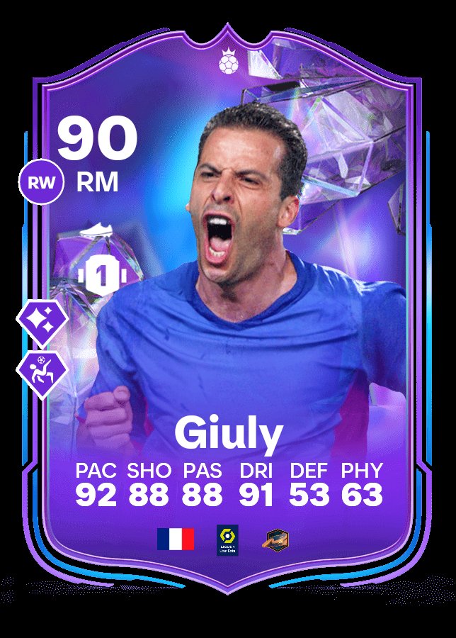 Do NOT do this SBC: What I like: - Pace - Dribbling - Potential Upgrade - Passing - Stamina - Playstyles : Flair+ What I DONT like: - Size - Attack Positioning - 4* 4* #eafc24 Fantasy Hero Giuly SBC Player Review Value: 9/10