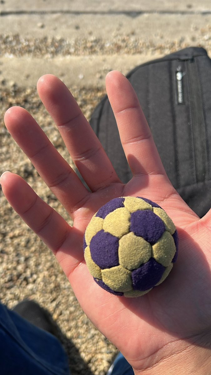 If you play hacky sack with a random homeless guy in the street he may give you a hacky sack for free #hackysack #ballsack #football