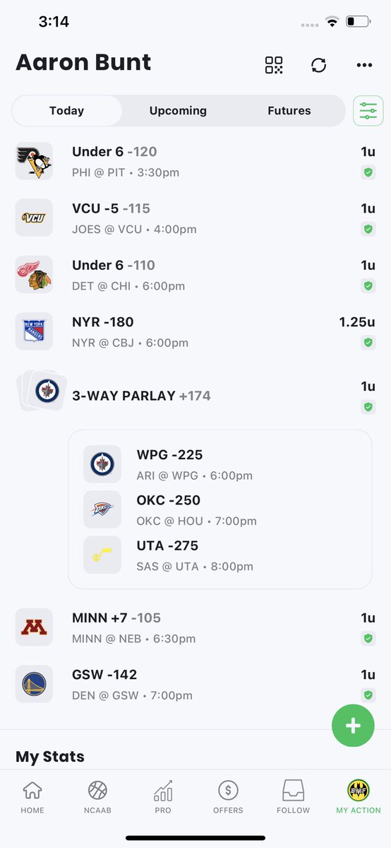 BuntFlex0's tweet photo. Good or bad we are still posting… @TTSportsPicks @ActionNetworkHQ https://t.co/8NMM2Dfjj0