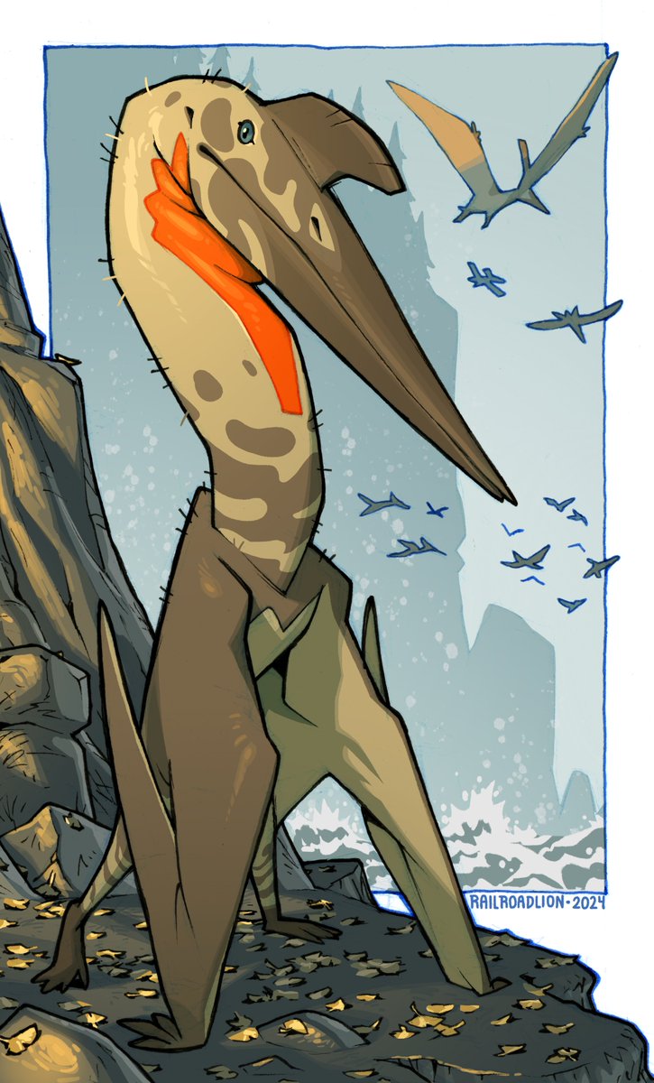 Railroadlion's tweet image. Quetzelcoatlus northropi