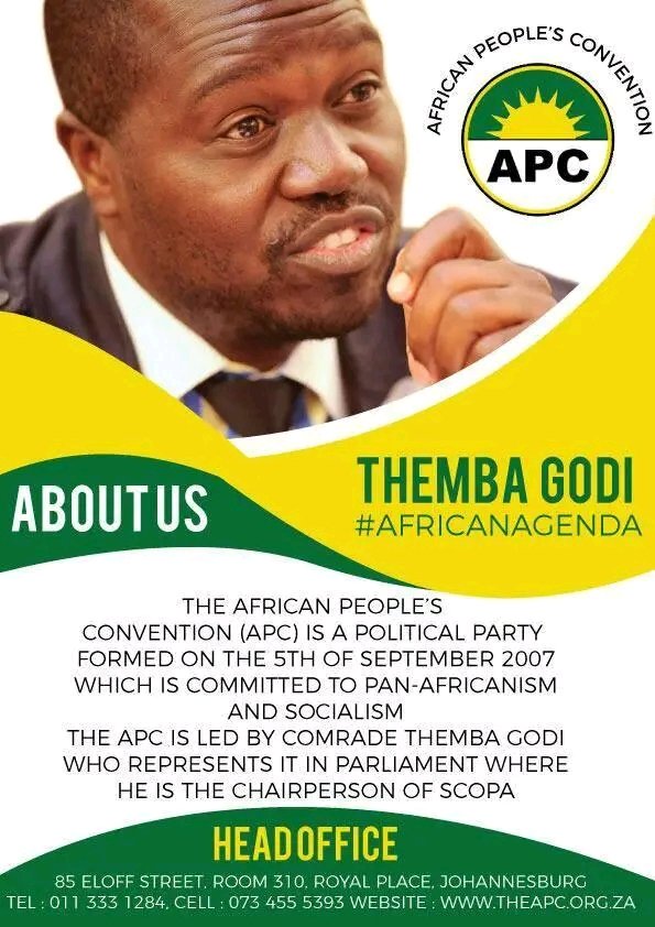 FMbhandze's tweet photo. @ThembaGodi_ @HlathiErnest @mambanepw @FMbhandze @SABCNews @Newzroom405 @eNCA @_mpnews @LetlapaMphahlel @sonwabilen72 @thandeka363 @Mandla_Mo @APC_Live

APC MANIFESTO LAUNCH:

*AT THE COTY OF JOBURG IN GAUTENG
*ON THE 09 MARCH 2024
*VOTE APC
*IZWE-LETHU MA-AFRIKA 
*ALUTA CONTINUA https://t.co/RtKTptiDaR