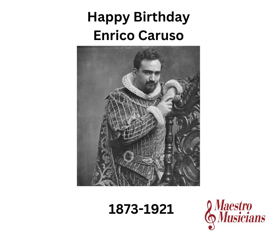 music2culture's tweet image. 🎤🌟 Happy Birthday, Enrico Caruso! 🌟🎤

#EnricoCaruso #MaestroMusicians #OperaLegend #HappyBirthdayCaruso #VocalMaestro #OperaticIcon