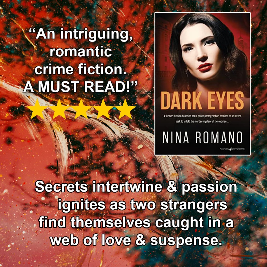 Love and secrets intertwine as a thrilling whirlwind of emotions takes center stage, keeping us on the edge of our seats! Dark Eyes by Nina Romano @ninsthewriter amzn.to/44JkXn5 #mystery #romance #suspense #BooksWorthReading
