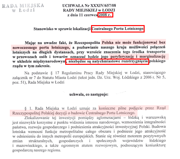 MacVVilk's tweet image. Mam dla Państwa prawdziwą perełkę - uchwała Rady Miejskiej w Łodzi z 11 czerwca 2008 r. w sprawie Centralnego Portu Lotniczego

"niezbędne są NATYCHMIASTOWE rozstrzygnięcia polskiego rządu w tej sprawie" 🫠

Ciekawe co na to ówczesny łódzki radny @Dariusz_Jonski