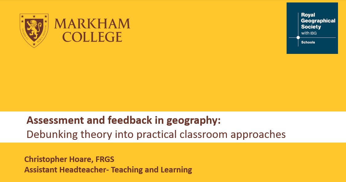 Its not too late to sign up for my online session on Assessment <a href="/RGS_IBGschools/">RGS-IBG Schools</a> You can register for the event here: rgs.org/events/upcomin…

#edutwitter #cpd #assessment #Geography
