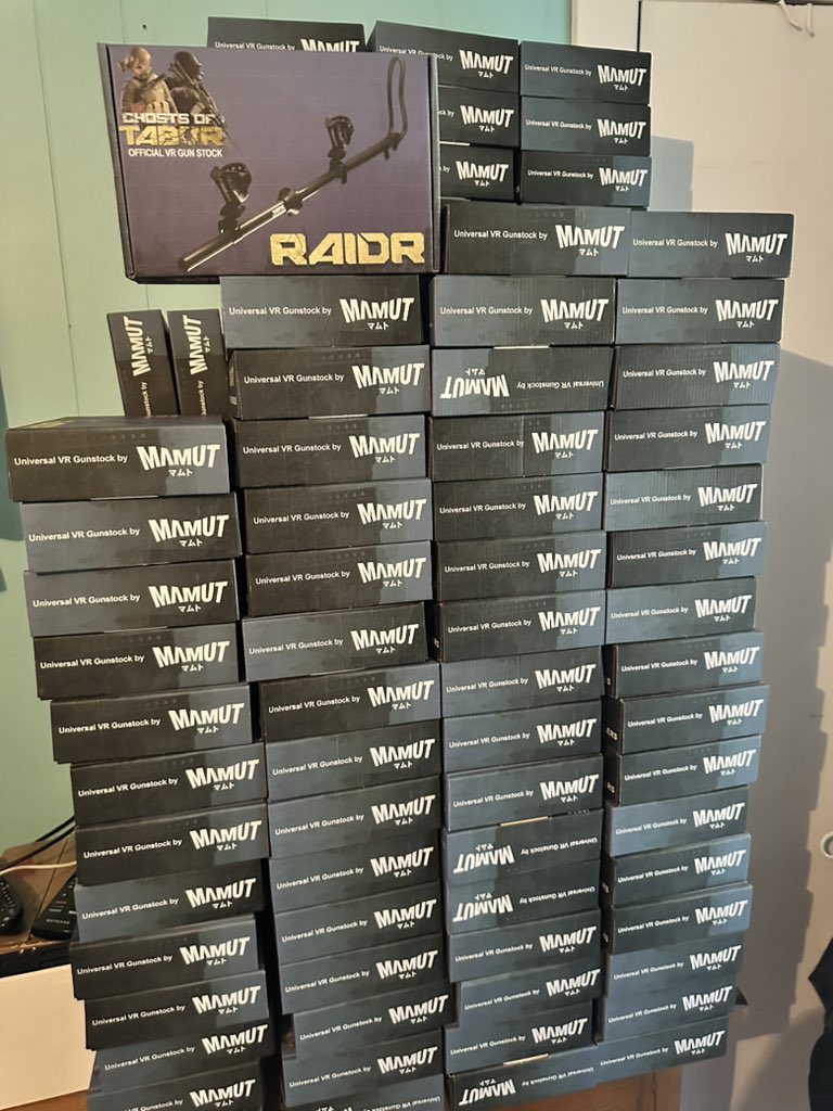 A small portion of the Raidr boxes made up for pre order shipment happening soon!!!! - Scott