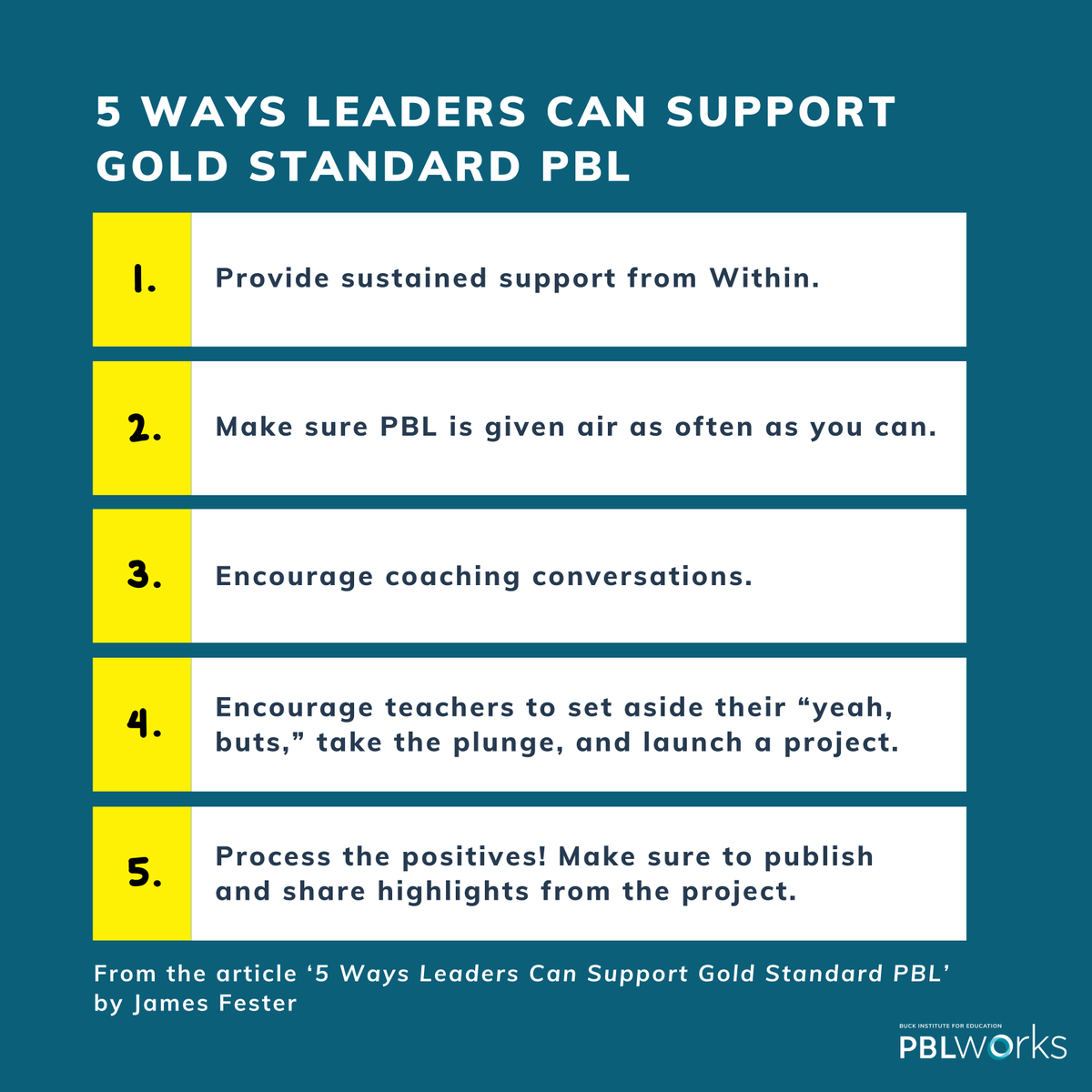 An exchange between a seasoned Project Based Learning (PBL) facilitator and his retired educator father revealed five essential lessons for leaders in successful support of PBL. bit.ly/3UQgaix