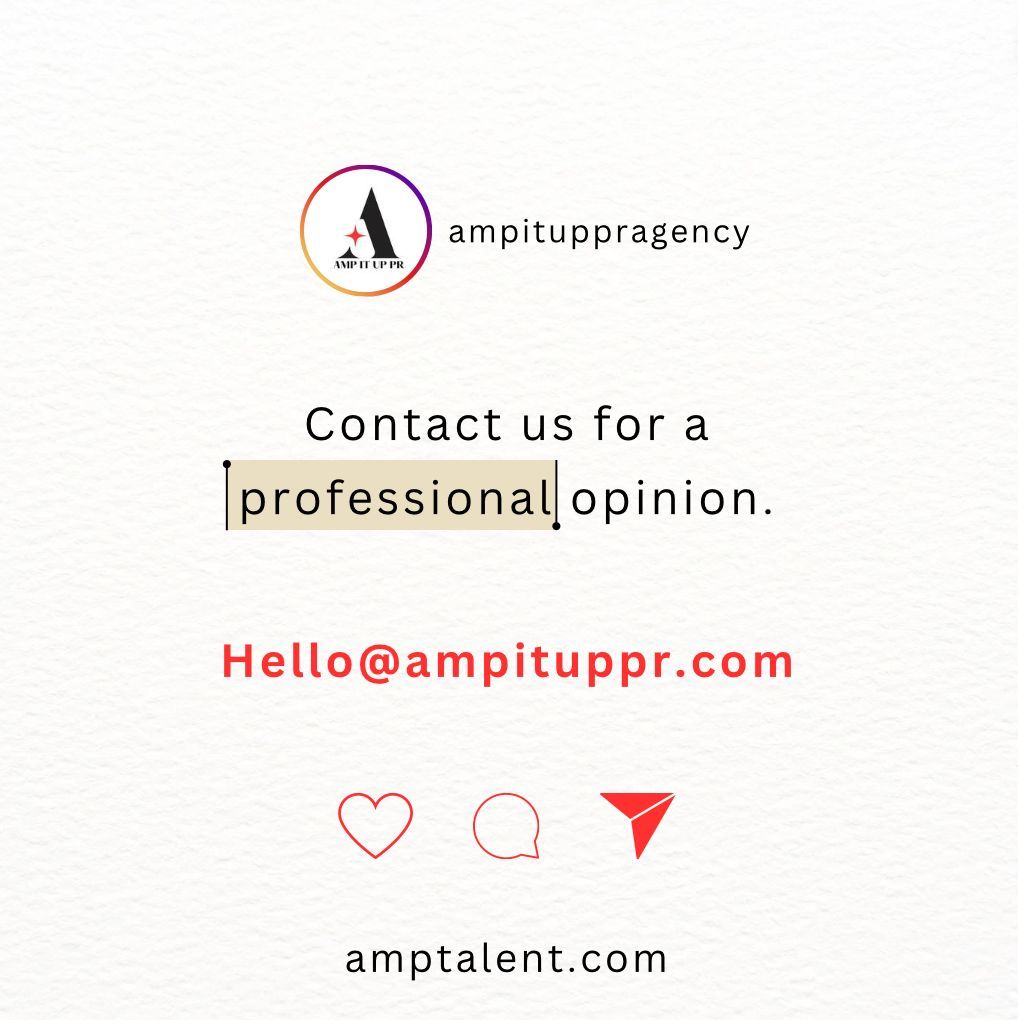 The perfect time will never come. Act now, with us by your side, and see results. ❤️‍🔥 

Reach out to us at Hello@ampituppr.com 📲 

#AMPTalent #AMPTalentGroup #talentagency #brandingagency #creativeagency #talentmanagement #actorslife #actra #modelingagency #influenceragency