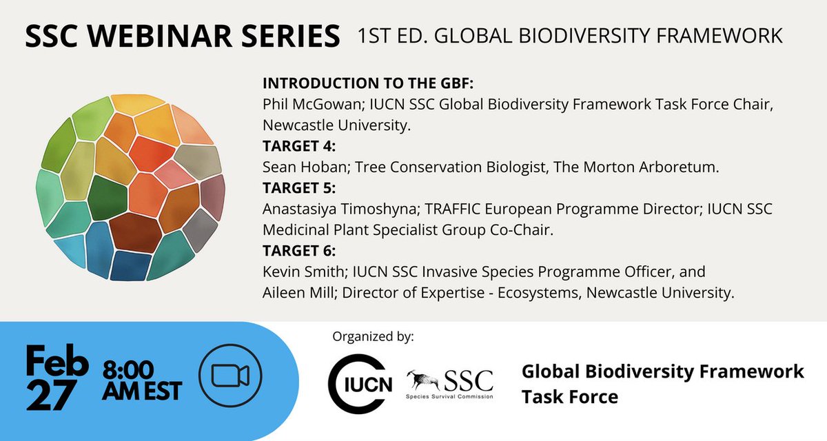 I am giving two presentations this week. This one is to the @IUCN & @UNBiodiversity community. I will discuss efforts to support Target 4 of the Global Biodiversity Framework, including developing resources, national reports, and toolkits preview.mailerlite.com/i4u8k3m7j2 @GEOBON_org @bgci