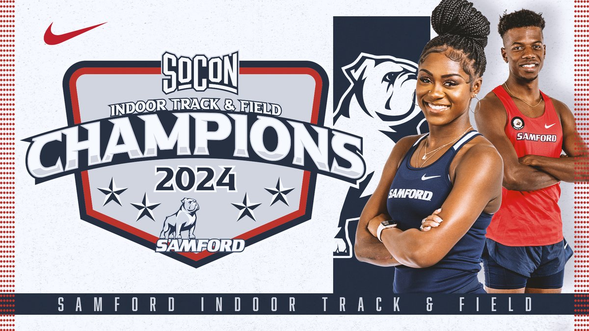 𝐎𝐧𝐞 𝐅𝐨𝐫 𝐓𝐡𝐞 𝐓𝐡𝐮𝐦𝐛 💍 Your Samford Bulldogs have swept the Southern Conference Indoor Track and Field Championships for the FIFTH-straight year! #AllForSAMford