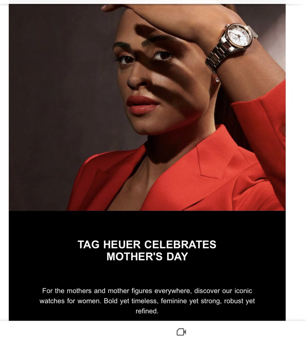 This is the new ad from Tag that I received in my inbox today. Mothers and Mother figures. When will the abuse of actual women and mothers end?