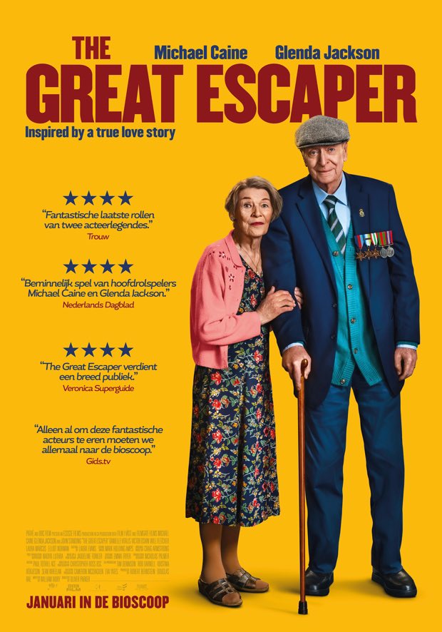 jolandacares's tweet photo. The Great Escaper, based on a true story. Great and touching movie. 🙏🏻 Great performance from #michaelcaine and #glendajackson Absolutely recommendable ✅ https://t.co/X2oUDYHz4Y