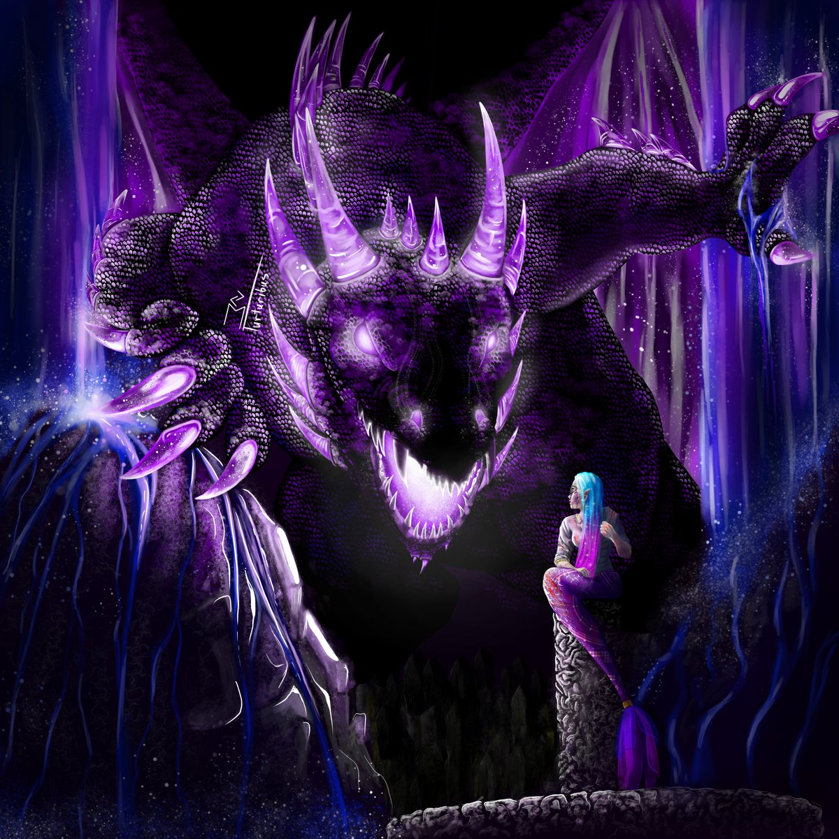Turturi6us's tweet photo. mermaid vs dragon π§ββοΈπ
#dragon #mermaid #MWP2000 #mc #Minecraft #art #digitalartwork #enderdragon https://t.co/BxL1ZPaGOu